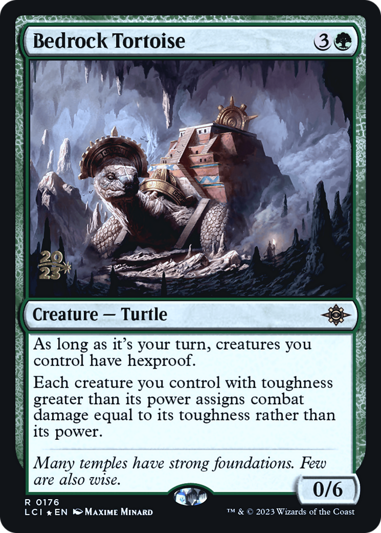 Bedrock Tortoise (PRE-176) - The Lost Caverns of Ixalan Promos (Prerelease) Foil
