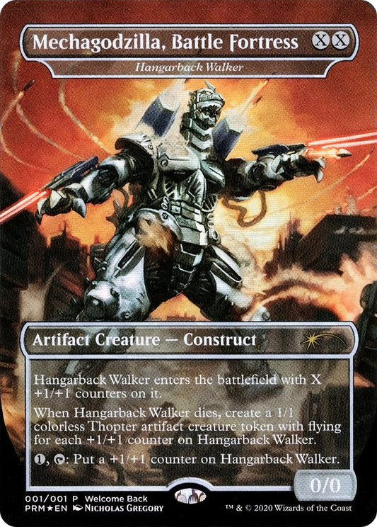 Hangarback Walker (PLG20-002) - Love Your LGS 2020 / Mechagodzilla, Battle Fortress (Borderless) Foil