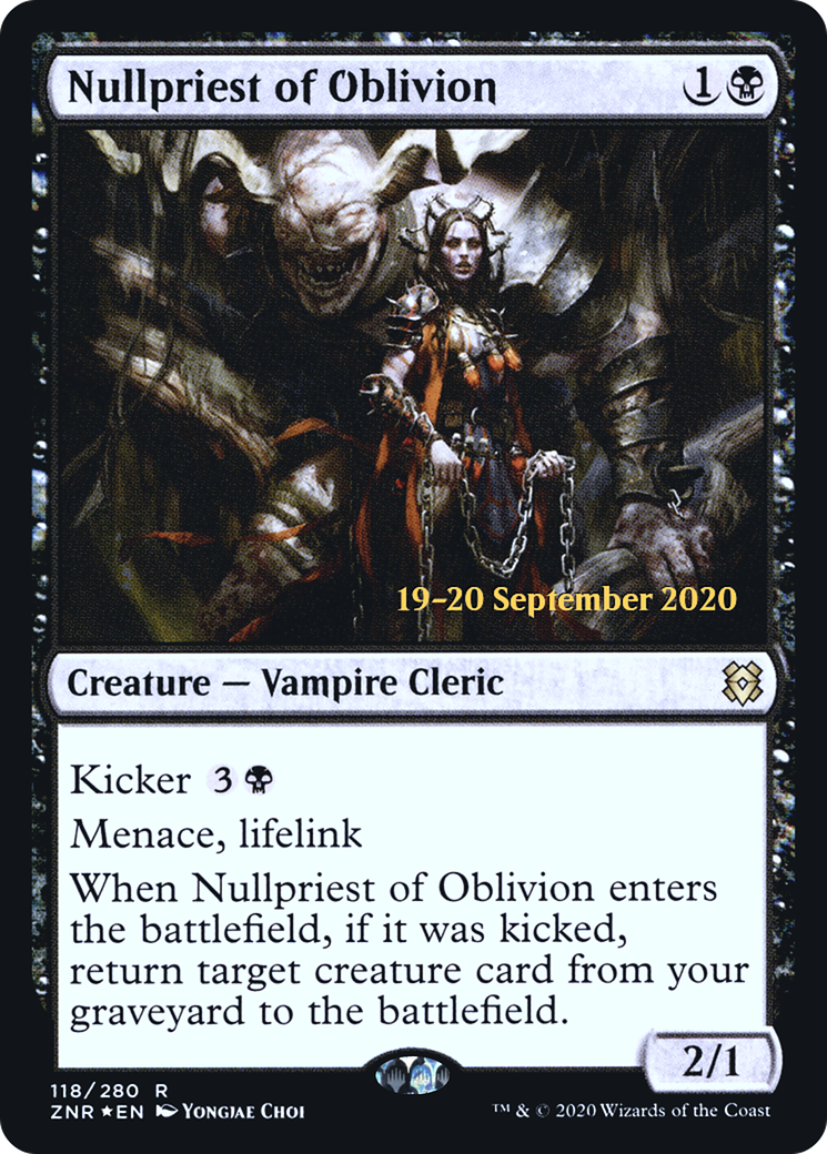 Nullpriest of Oblivion (PRE-118S) - Zendikar Rising Promos (Prerelease) Foil