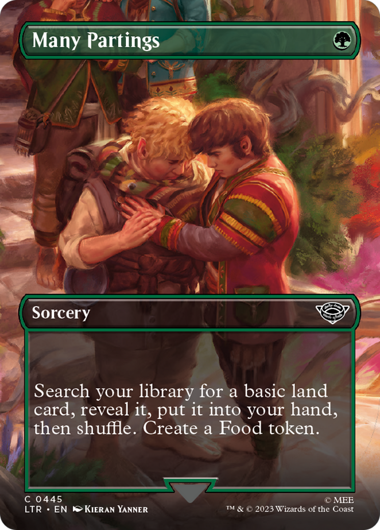 Many Partings (Borderless) (LTR-445) - The Lord of the Rings: Tales of Middle-earth (Borderless) Foil