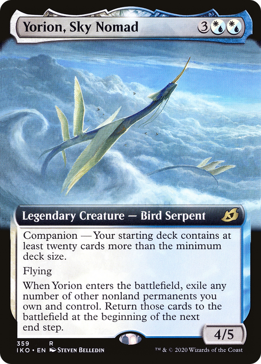 Yorion, Sky Nomad (IKO-359) - Ikoria: Lair of Behemoths: (companion, Extended Art)