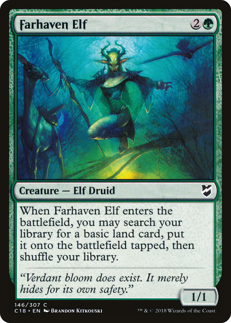 Farhaven Elf (C18-146) - Commander 2018