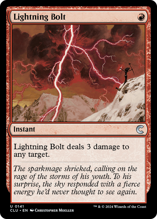 Lightning Bolt (CLU-141) - Ravnica: Clue Edition