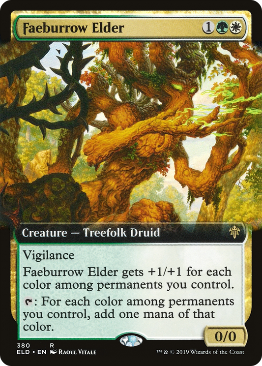 Faeburrow Elder (ELD-380) - Throne of Eldraine: (Extended Art)