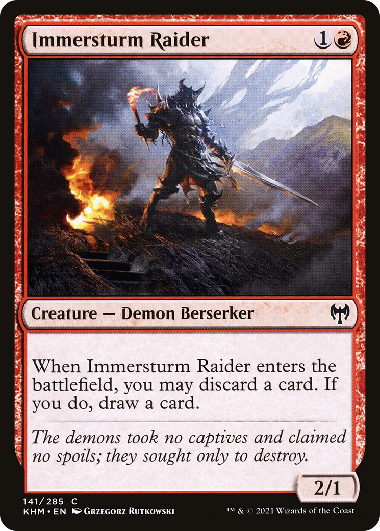 Immersturm Raider  (KHM-141) - Kaldheim Foil