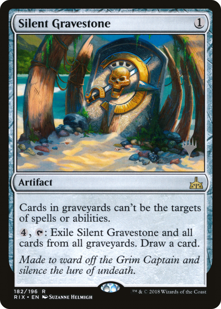 Silent Gravestone (PPM20-182P) - Rivals of Ixalan Promos (Promo Pack)
