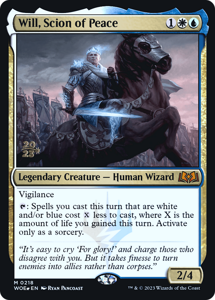 Will, Scion of Peace (PWOE-218S) - Wilds of Eldraine Promos Foil