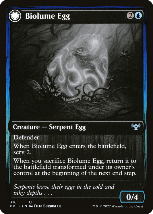 Biolume Egg // Biolume Serpent (DBL-316) - Innistrad: Double Feature: (Double Faced Transform)