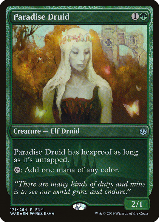 Paradise Druid (PWAR-171) - War of the Spark Promos Foil