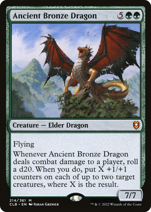 Ancient Bronze Dragon (CLB-214) - Commander Legends: Battle for Baldur's Gate