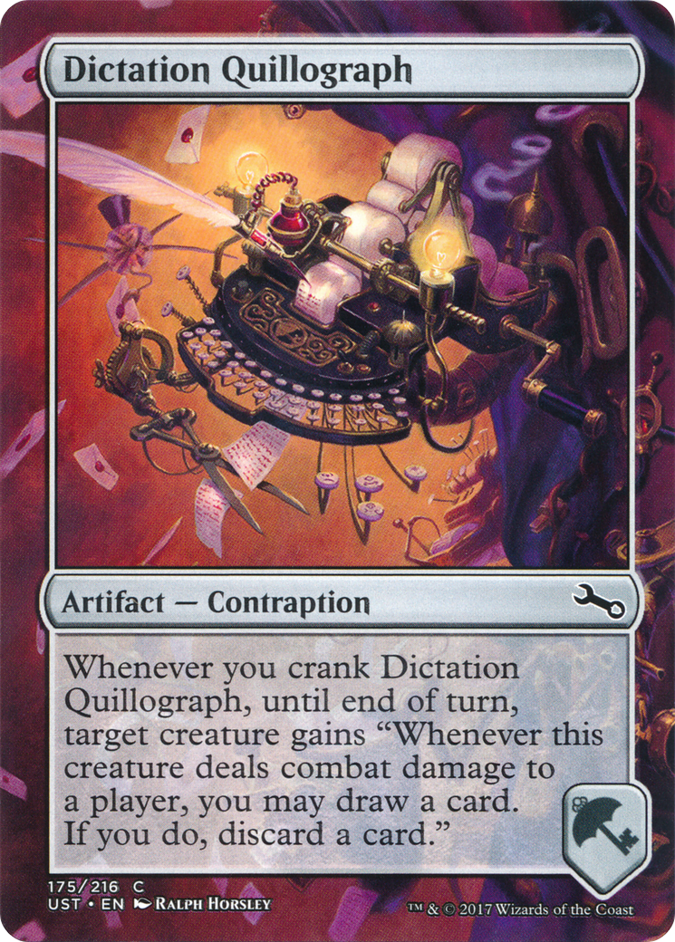 Dictation Quillograph  (Borderless)(UST-175) - Unstable Foil