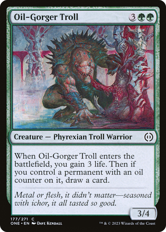 Oil-Gorger Troll (ONE-177) - Phyrexia: All Will Be One Foil