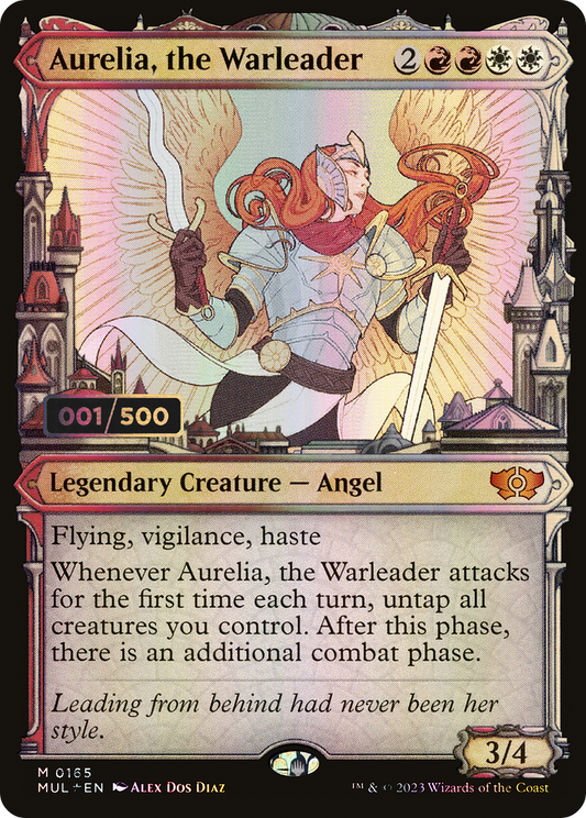 Aurelia, the Warleader (Serial Numbered) (MUL-165) - Multiverse Legends: (Showcase) Foil