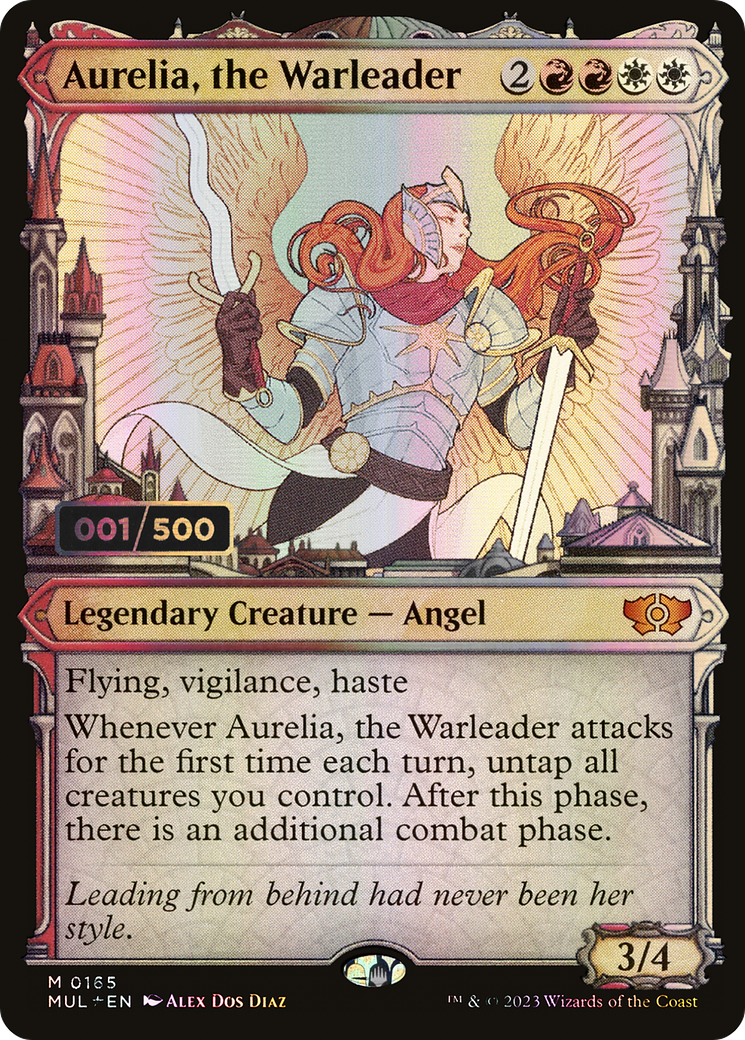 Aurelia, the Warleader (MUL-165Z) - Multiverse Legends: (Showcase) Foil