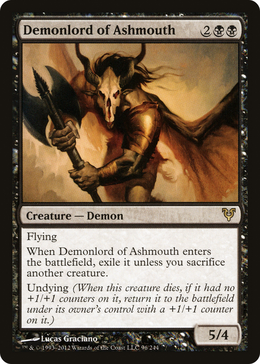 Demonlord of Ashmouth (AVR-096) - Avacyn Restored Foil