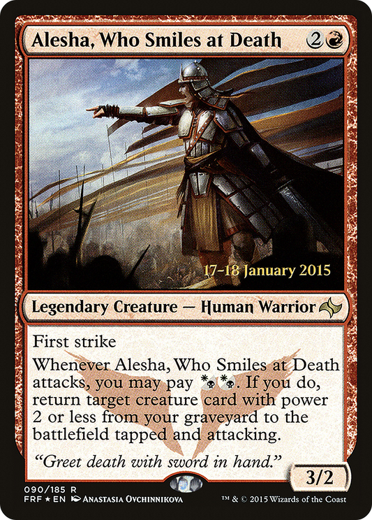 Alesha, Who Smiles at Death (PFRF-90S) - Fate Reforged Promos Foil