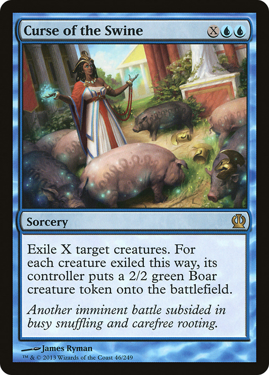 Curse of the Swine  (THS-046) - Theros Foil
