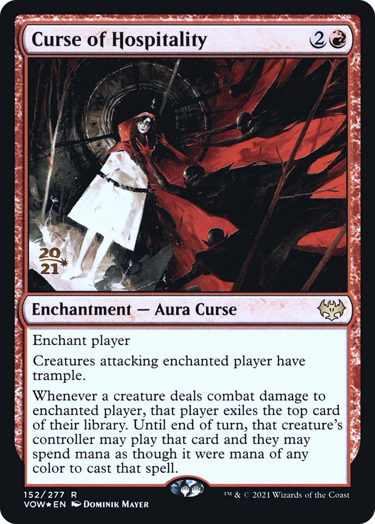 Curse of Hospitality (PVOW-152S) - Innistrad: Crimson Vow Promos Foil