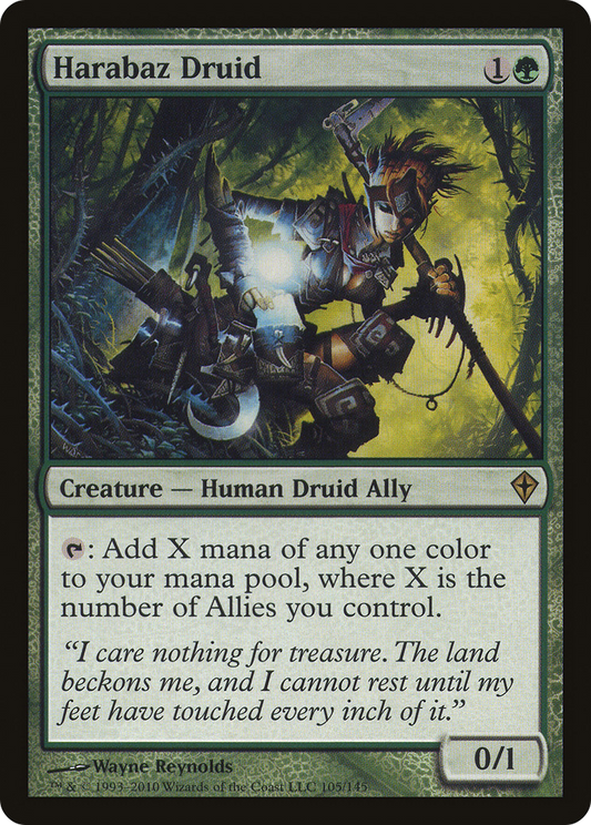 Harabaz Druid (WWK-105) - Worldwake Foil