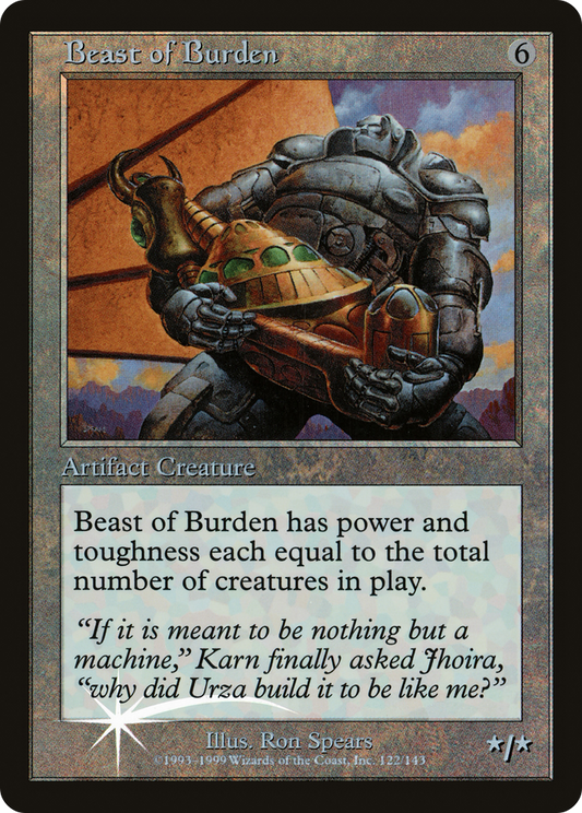Beast of Burden (PULG-122†) - Urza's Legacy Promos (Prerelease)