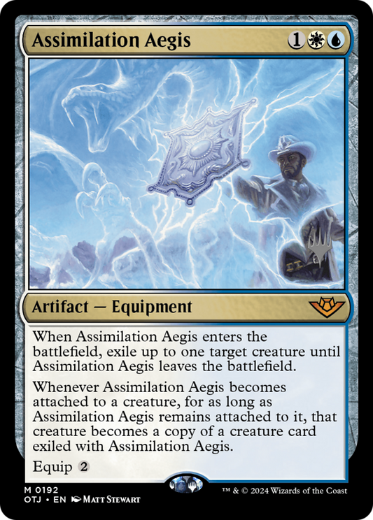 Assimilation Aegis (PPOTJ-192) - Outlaws of Thunder Junction Promos (Promo Pack)