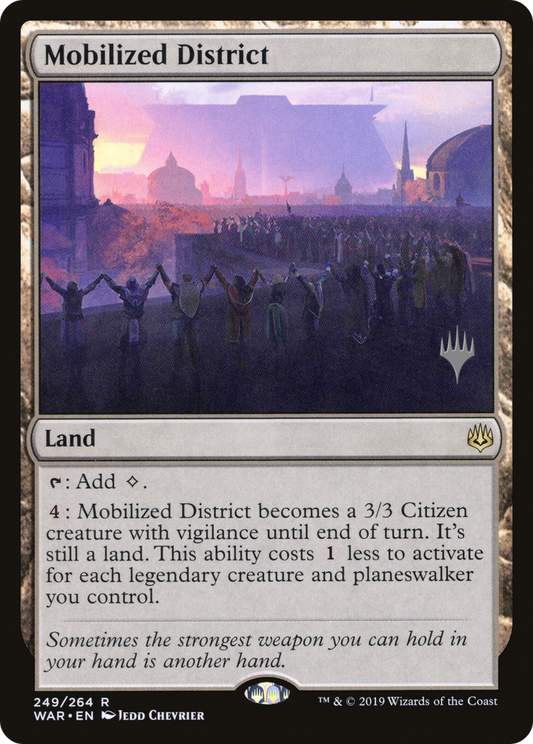 Mobilized District (PWAR-249P) - War of the Spark Promos Foil