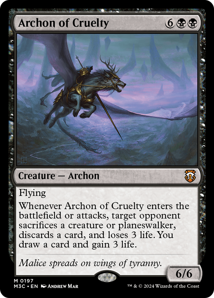 Archon of Cruelty (M3C-197) - Modern Horizons 3 Commander