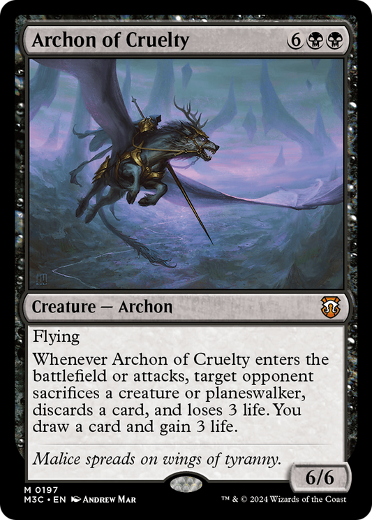 Archon of Cruelty (M3C-197) - Modern Horizons 3 Commander