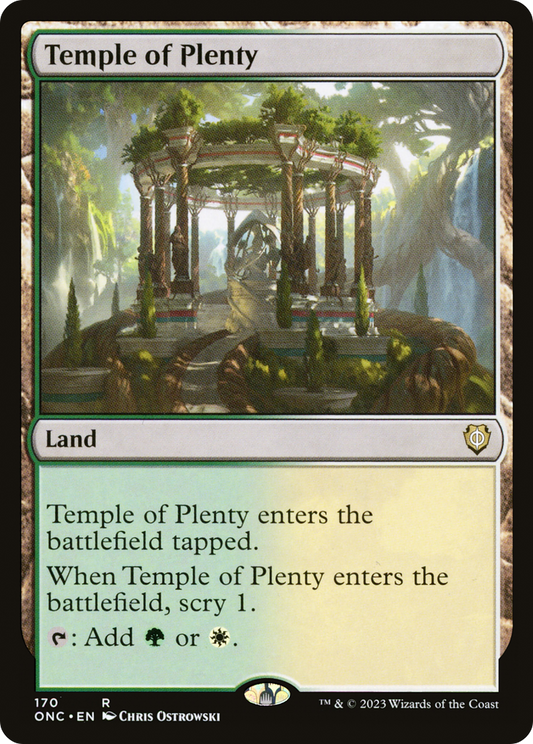 Temple of Plenty (ONC-170) - Phyrexia: All Will Be One Commander