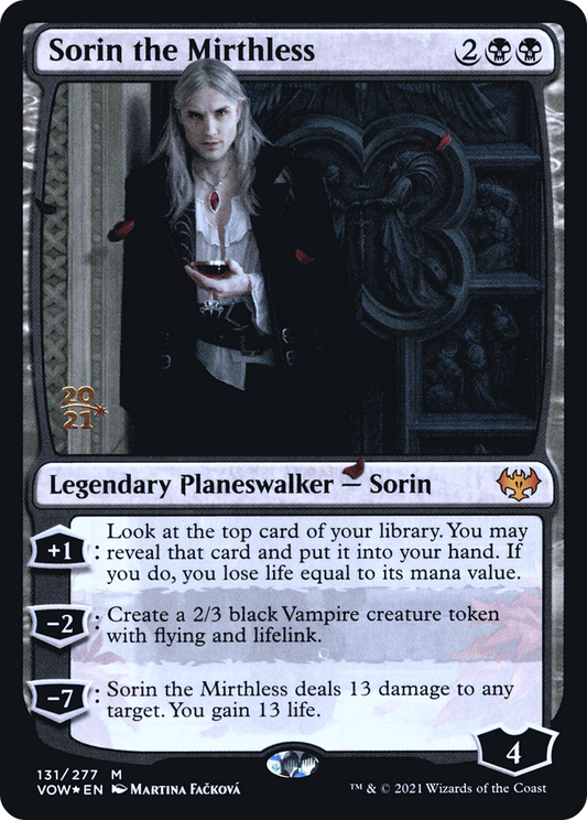 Sorin the Mirthless (PVOW-131S) - Innistrad: Crimson Vow Promos Foil