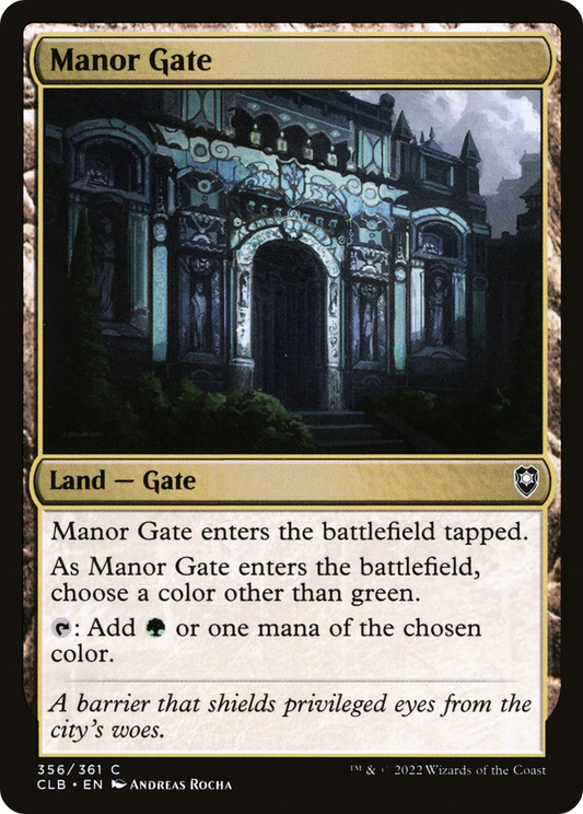 Manor Gate (CLB-356) - Commander Legends: Battle for Baldur's Gate