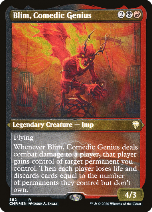 Blim, Comedic Genius (CMR-592) - Commander Legends Etched Foil