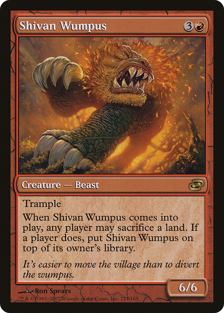 Shivan Wumpus (PLC-121) - Planar Chaos: (colorshifted) Foil