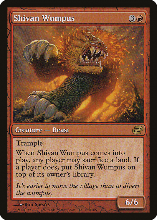 Shivan Wumpus (PLC-121) - Planar Chaos: (colorshifted) Foil