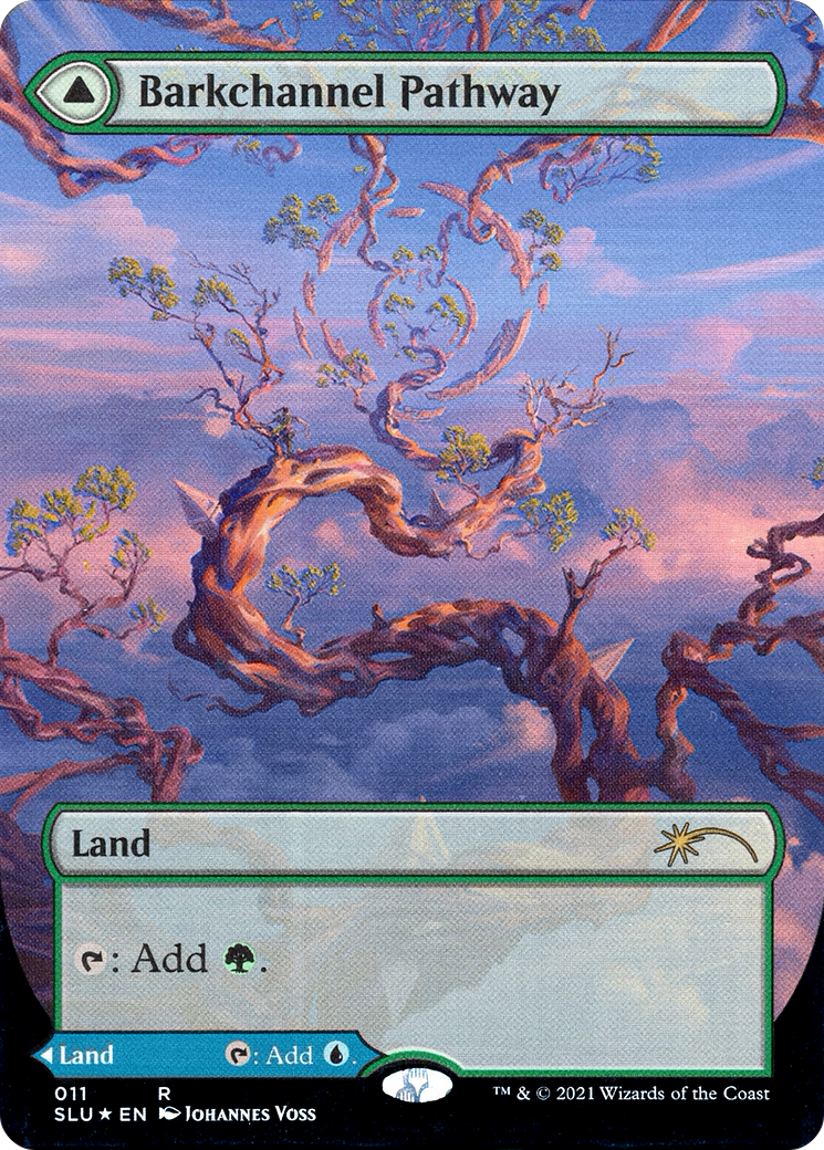 Barkchannel Pathway // Tidechannel Pathway  (Borderless)(SLU-011) - Secret Lair: Ultimate Edition: (Showcase) Foil
