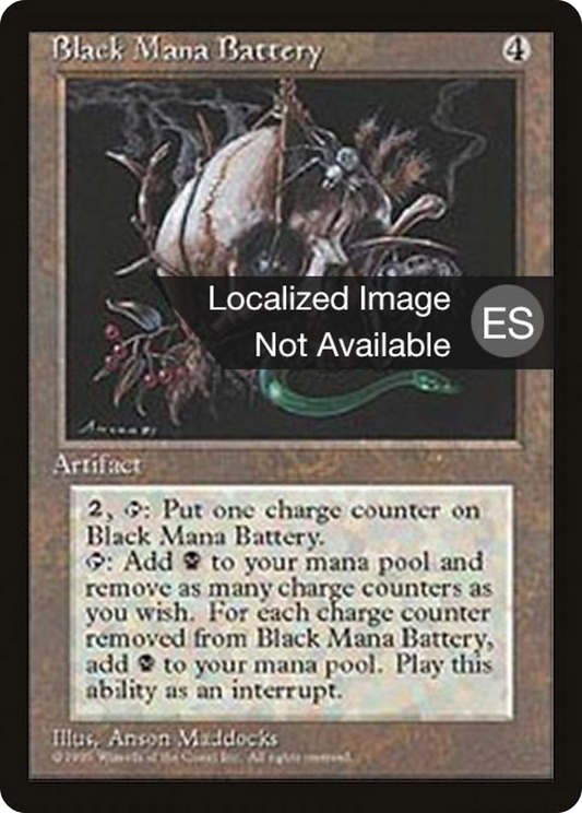 Black Mana Battery (4BB-298) - Fourth Edition Foreign Black Border