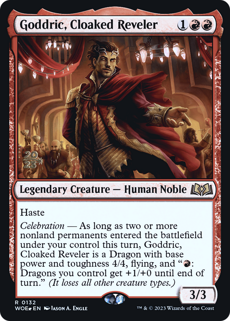 Goddric, Cloaked Reveler (PRE-132) - Wilds of Eldraine Promos Foil