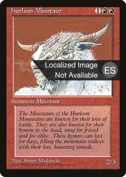 Hurloon Minotaur (4BB-202) - Fourth Edition Foreign Black Border