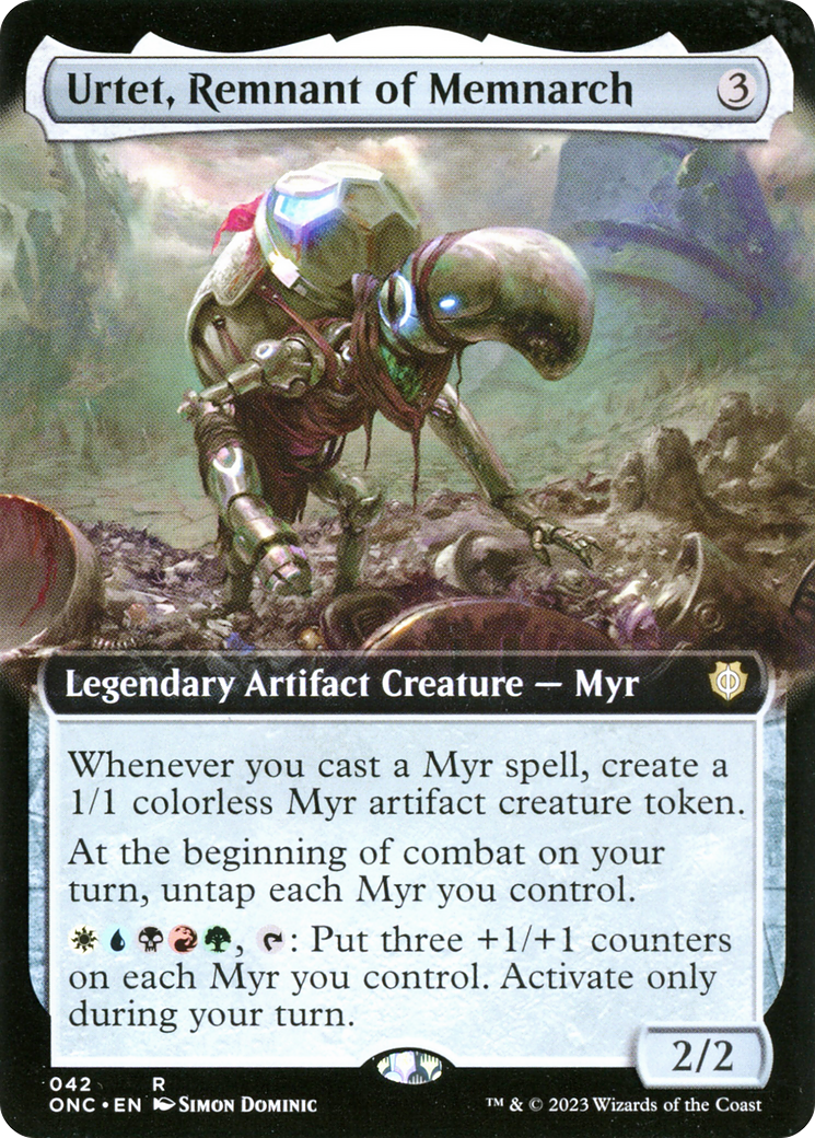 Urtet, Remnant of Memnarch (ONC-042) - Phyrexia: All Will Be One Commander: (Extended Art) Foil