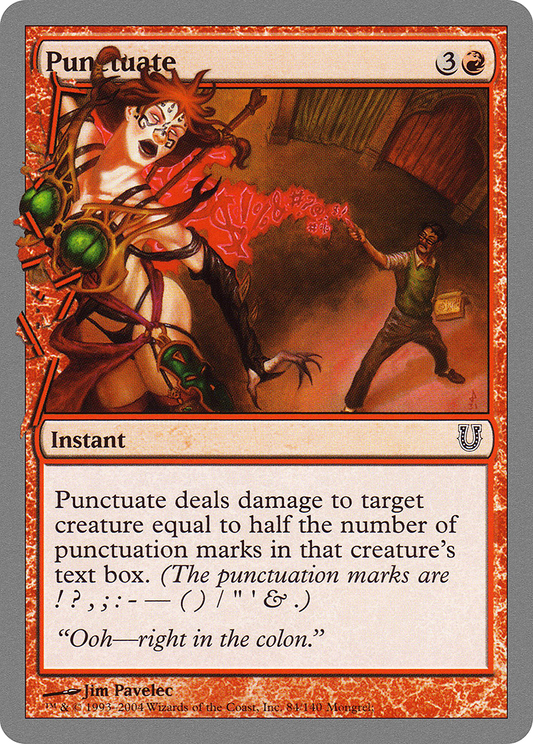 Punctuate (UNH-084) - Unhinged Foil