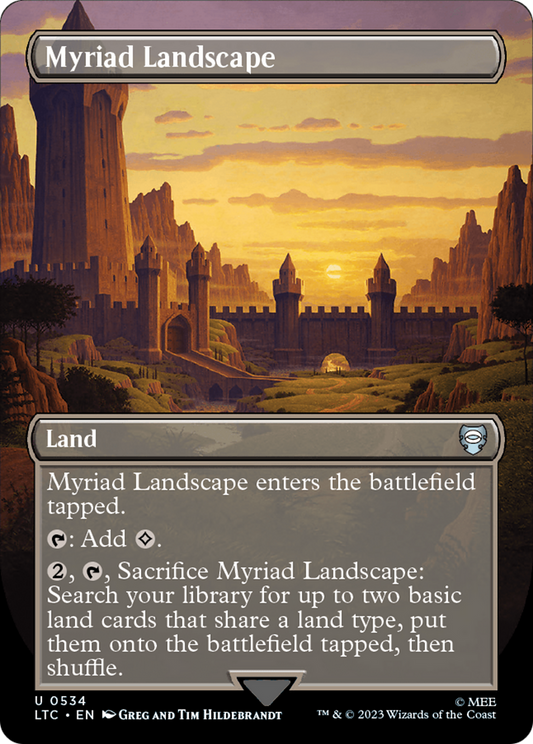 Myriad Landscape (Borderless) (LTC-534) - Tales of Middle-earth Commander (Borderless) Foil