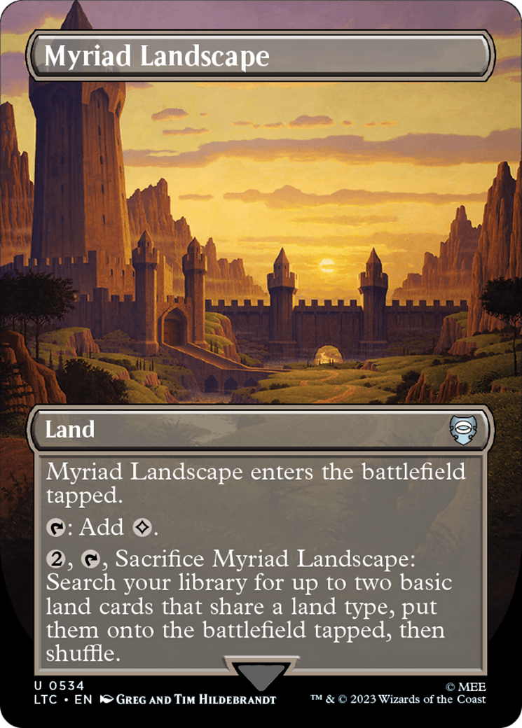 Myriad Landscape (Borderless) (LTC-534) - Tales of Middle-earth Commander (Borderless)