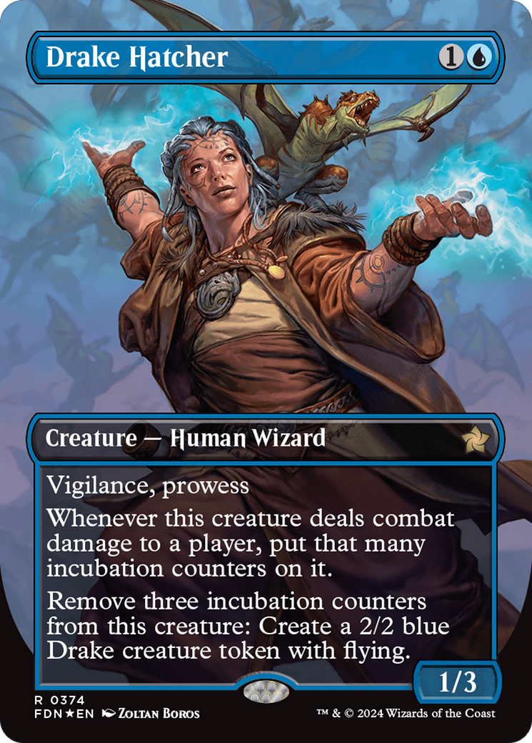 Drake Hatcher (FDN-374) - Foundations (Borderless) Foil