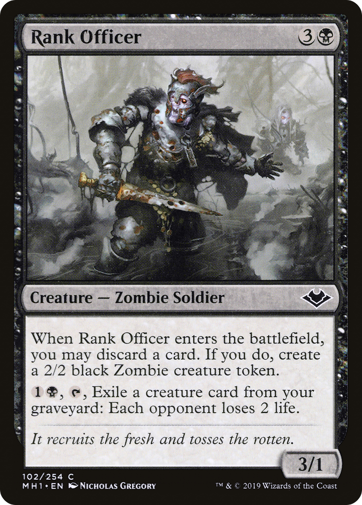 Rank Officer (MH1-102) - Modern Horizons Foil