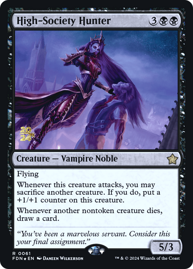 High-Society Hunter (PRE-061) - Foundations Promos (Prerelease) Foil