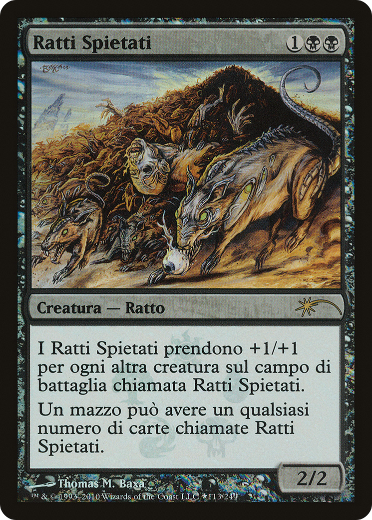 Relentless Rats (UMP-113★) - Magic 2011 Promos Foil