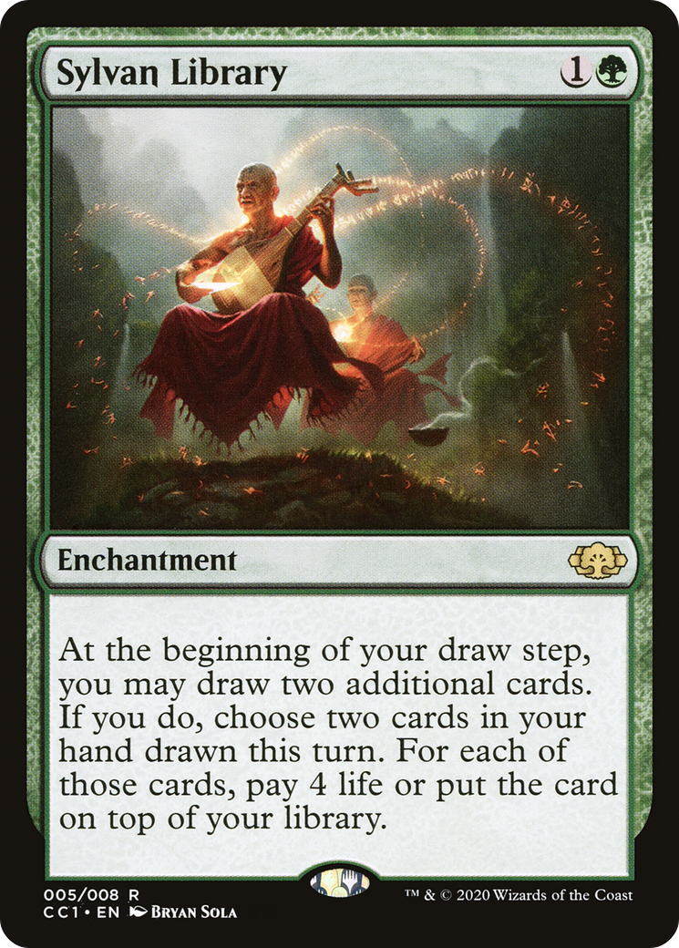 Sylvan Library (CC1-005) - Commander Collection: Green