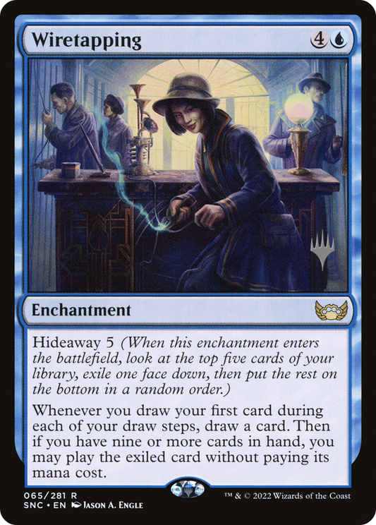 Wiretapping (PSNC-65P) - Streets of New Capenna Promos Foil