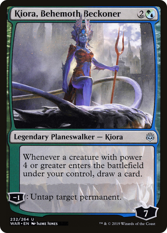 Kiora, Behemoth Beckoner (WAR-232) - War of the Spark Foil