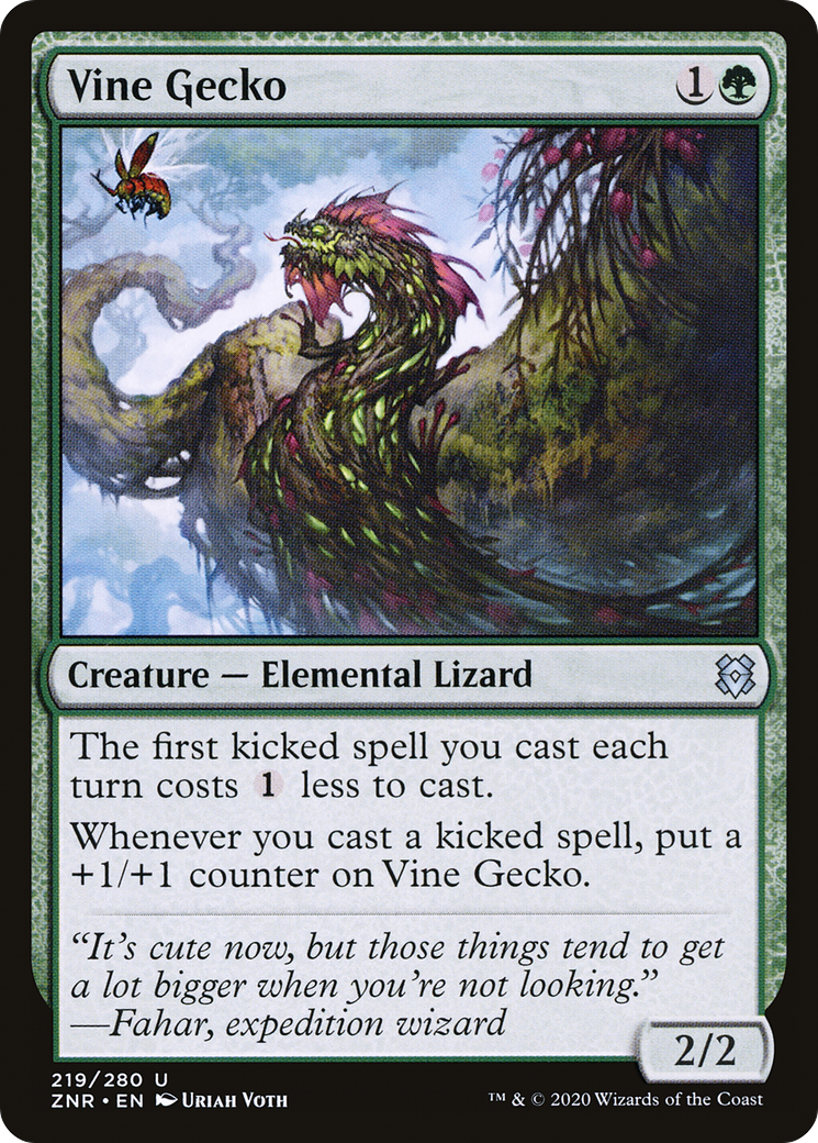 Vine Gecko (ZNR-219) - Zendikar Rising